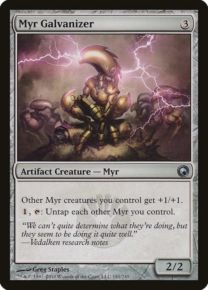 Magic the Gathering Card - Myr Galvanizer - MTG Circle