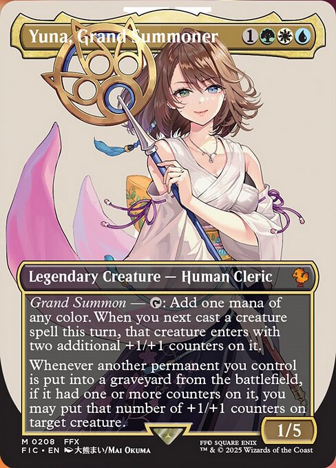 Magic the Gathering Card - Yuna, Grand Summoner - MTG Circle