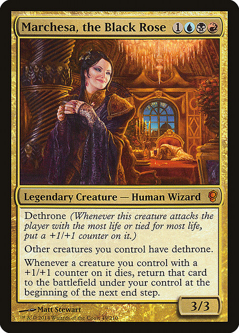 Magic the Gathering Card - Marchesa, the Black Rose - MTG Circle