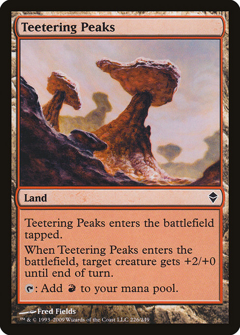 Magic the Gathering Card - Teetering Peaks - MTG Circle