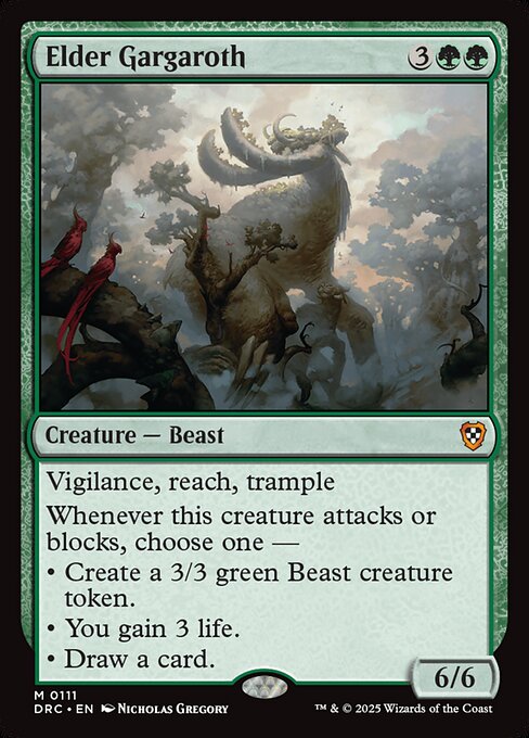 Magic the Gathering Card - Elder Gargaroth - MTG Circle