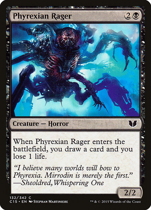 Magic the Gathering Card - Phyrexian Rager - MTG Circle