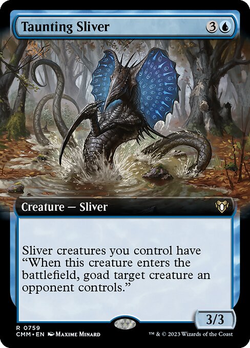 Magic the Gathering Card - Taunting Sliver - MTG Circle
