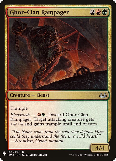 Magic the Gathering Card - Ghor-Clan Rampager - MTG Circle