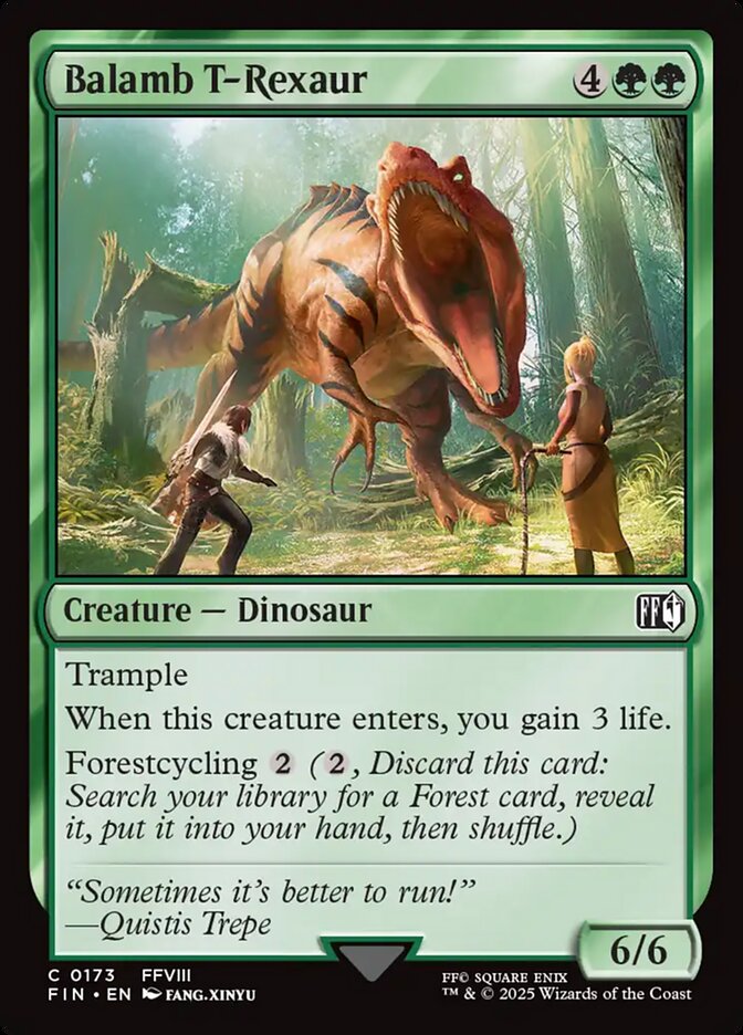 Magic the Gathering Card - Balamb T-Rexaur - MTG Circle