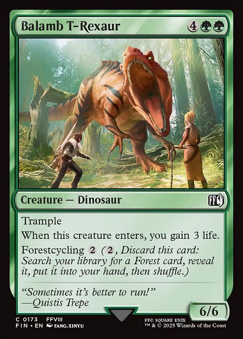 Magic the Gathering Card - Balamb T-Rexaur - MTG Circle