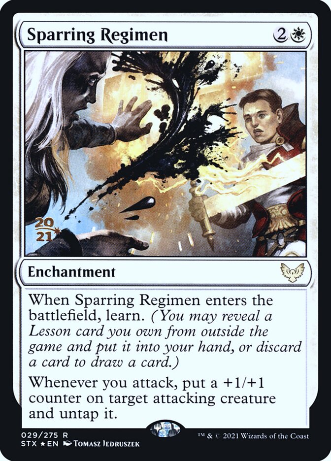 Magic the Gathering Card - Sparring Regimen - MTG Circle