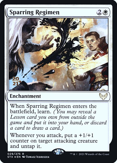 Magic the Gathering Card - Sparring Regimen - MTG Circle