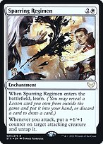 Magic the Gathering Card - Sparring Regimen - MTG Circle