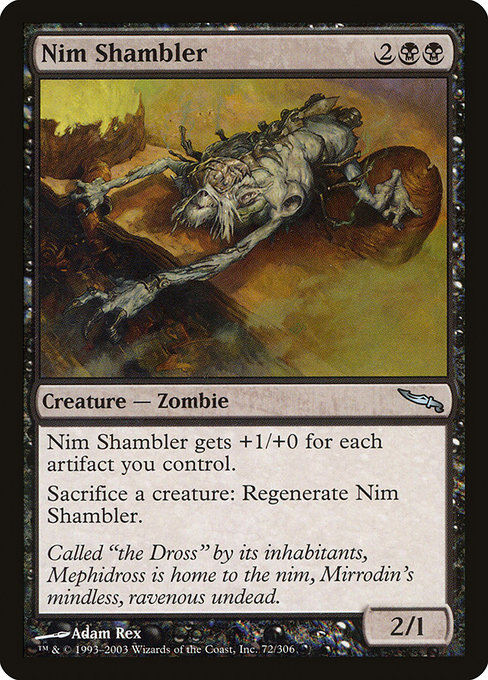 Magic the Gathering Card - Nim Shambler - MTG Circle