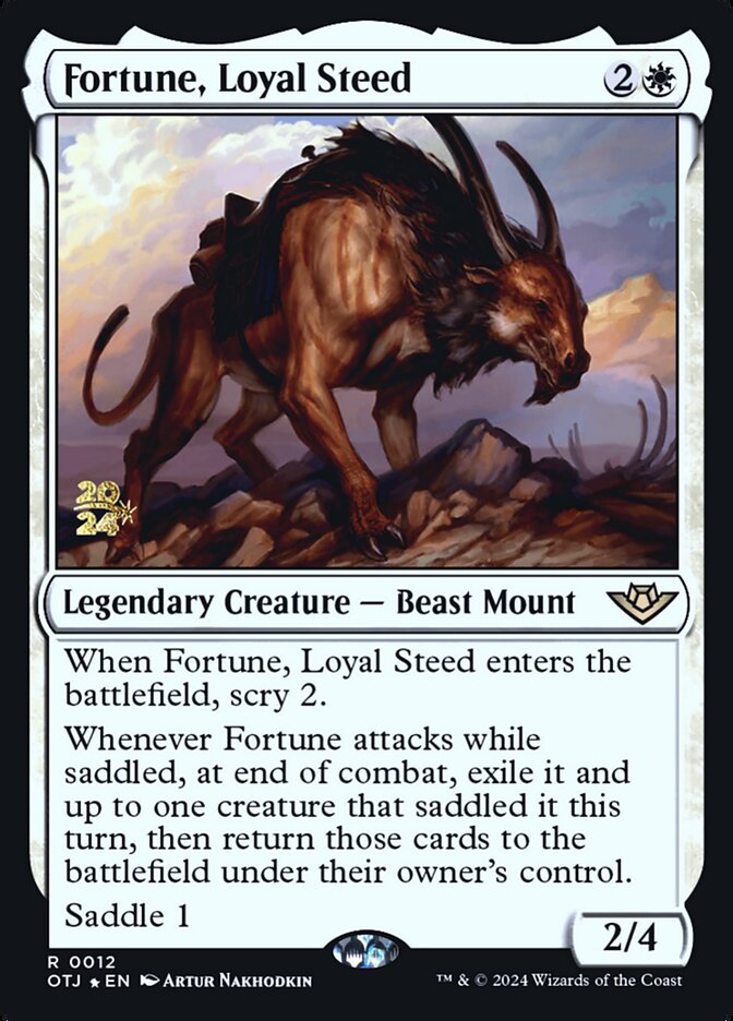 Magic the Gathering Card - Fortune, Loyal Steed - MTG Circle