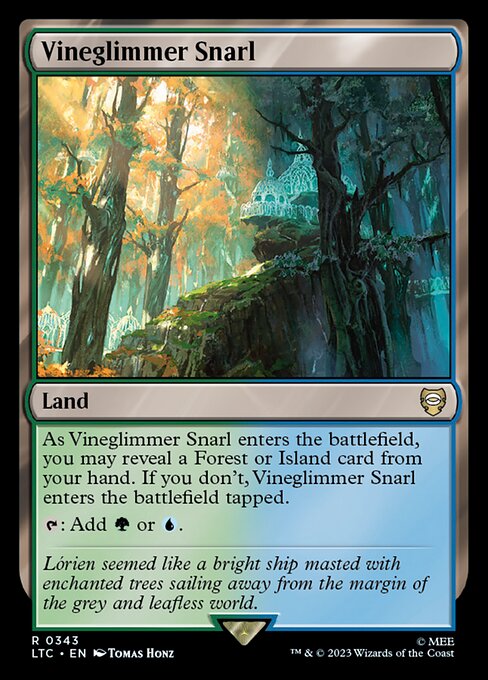 Magic the Gathering Card - Vineglimmer Snarl - MTG Circle