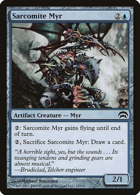 Magic the Gathering Card - Sarcomite Myr - MTG Circle