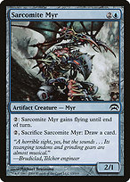 Magic the Gathering Card - Sarcomite Myr - MTG Circle