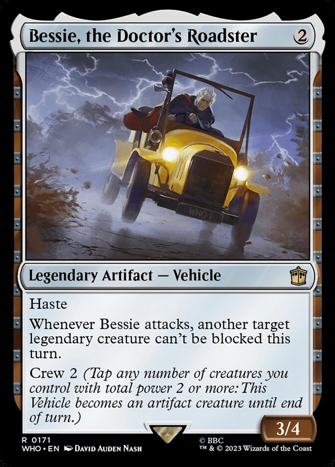 Magic the Gathering Card - Bessie, the Doctor's Roadster - MTG Circle