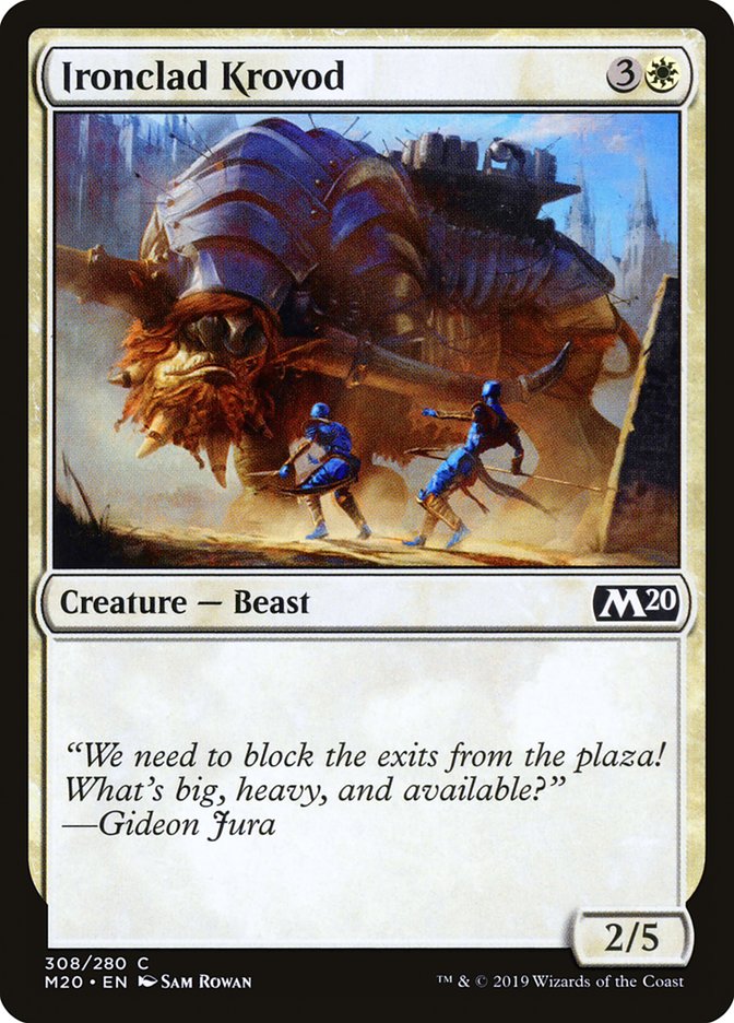 Magic the Gathering Card - Ironclad Krovod - MTG Circle