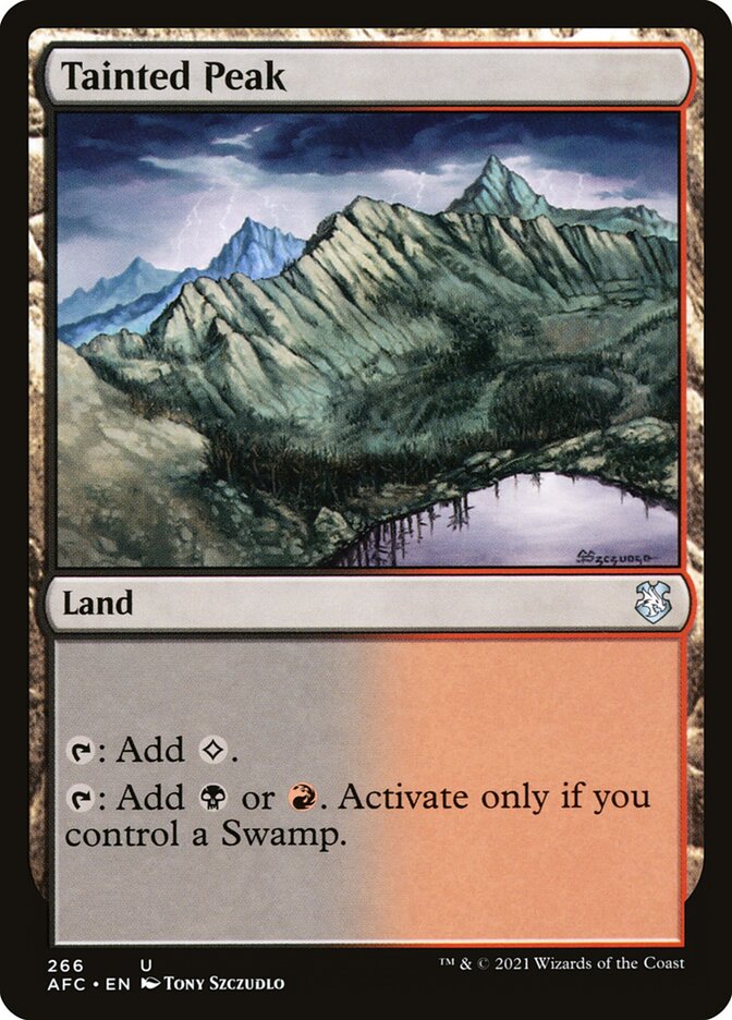 Magic the Gathering Card - Tainted Peak - MTG Circle