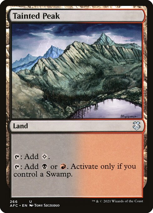 Magic the Gathering Card - Tainted Peak - MTG Circle