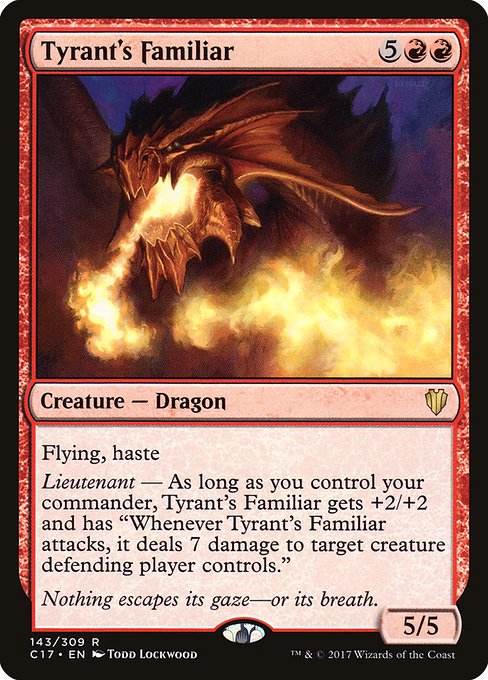 Magic the Gathering Card - Tyrant's Familiar - MTG Circle