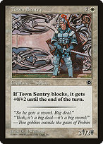 Magic the Gathering Card - Town Sentry - MTG Circle