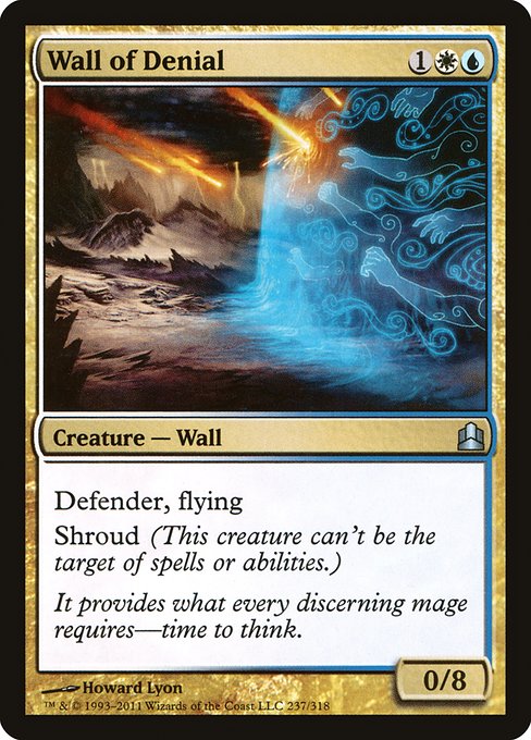 Magic the Gathering Card - Wall of Denial - MTG Circle