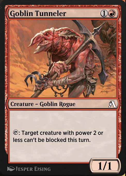 Magic the Gathering Card - Goblin Tunneler - MTG Circle