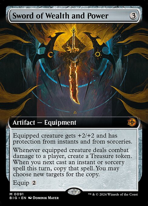 Magic the Gathering Card - Sword of Wealth and Power - MTG Circle