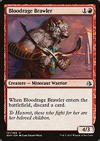 Magic the Gathering Card - Bloodrage Brawler - MTG Circle