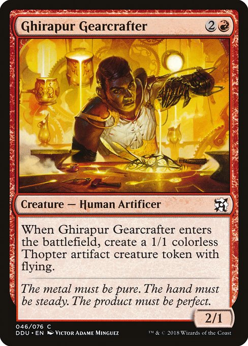 Magic the Gathering Card - Ghirapur Gearcrafter - MTG Circle