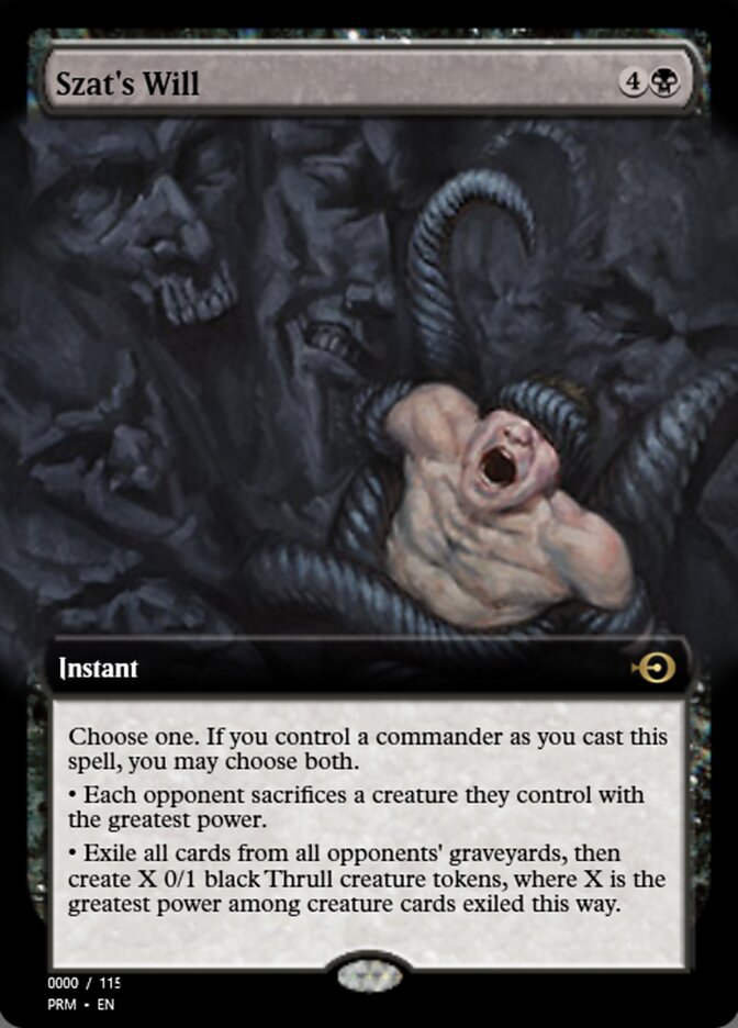 Magic the Gathering Card - Szat's Will - MTG Circle