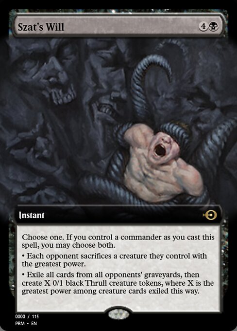 Magic the Gathering Card - Szat's Will - MTG Circle