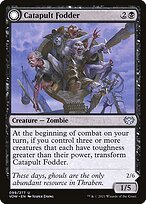 Magic the Gathering Card - Catapult Fodder // Catapult Captain - MTG Circle