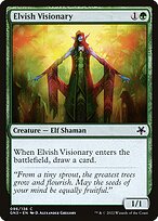 Magic the Gathering Card - Elvish Visionary - MTG Circle