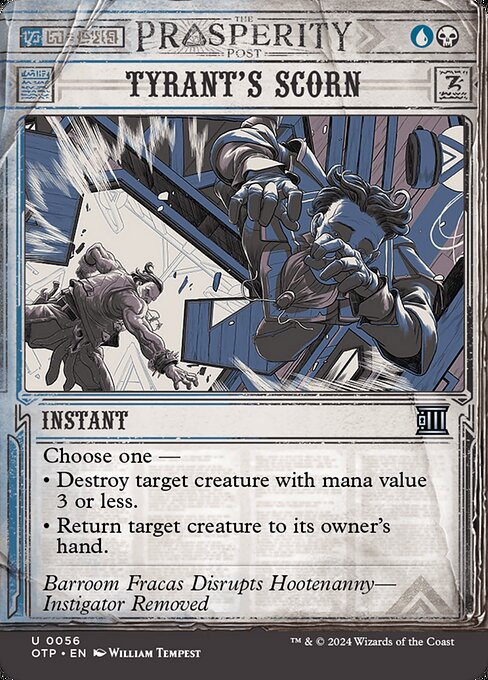 Magic the Gathering Card - Tyrant's Scorn - MTG Circle