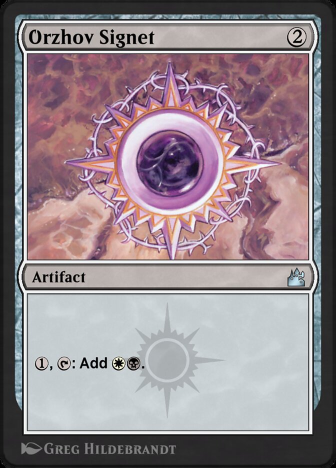 Magic the Gathering Card - Orzhov Signet - MTG Circle
