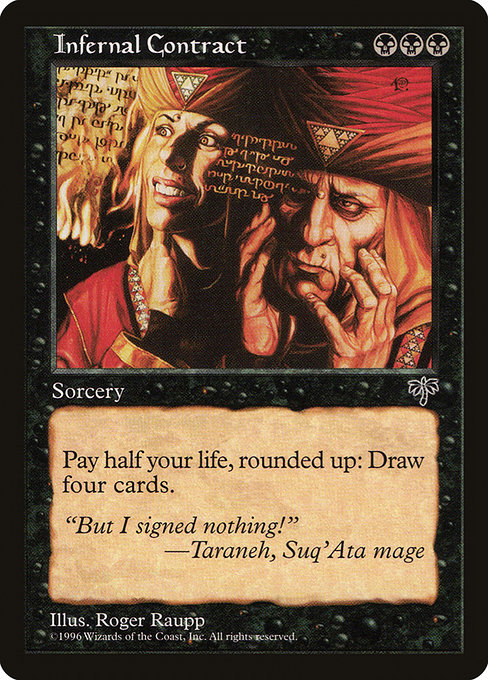 Magic the Gathering Card - Infernal Contract - MTG Circle