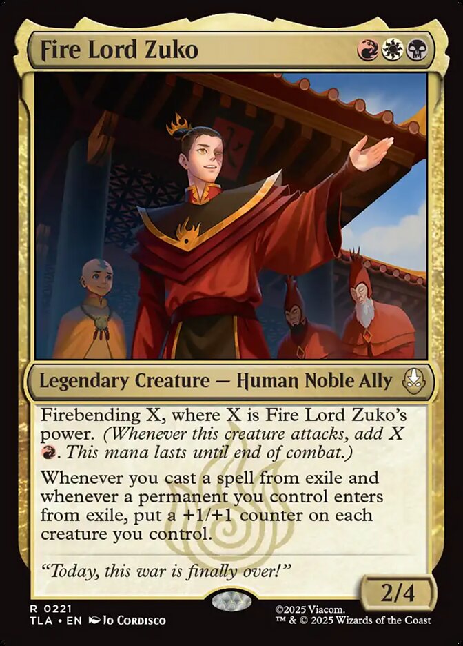Magic the Gathering Card - Fire Lord Zuko - MTG Circle