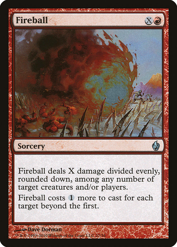 Magic the Gathering Card - Fireball - MTG Circle