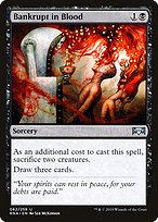 Magic the Gathering Card - Bankrupt in Blood - MTG Circle
