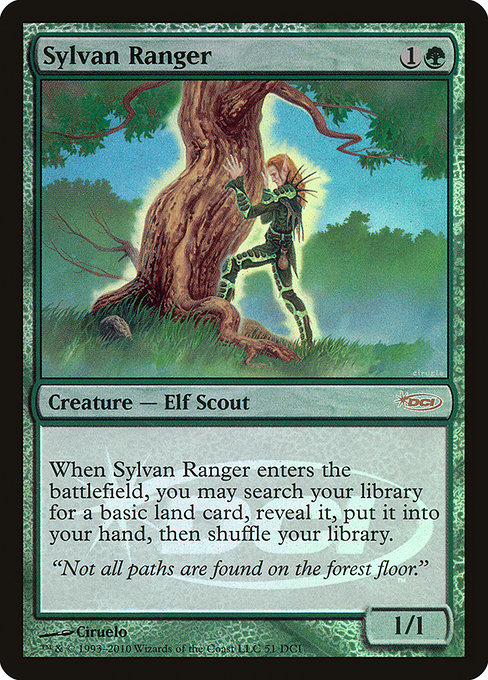 Magic the Gathering Card - Sylvan Ranger - MTG Circle