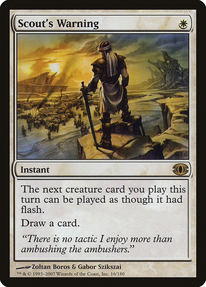 Magic the Gathering Card - Scout's Warning - MTG Circle