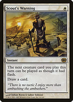 Magic the Gathering Card - Scout's Warning - MTG Circle