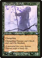 Magic the Gathering Card - Changeling Outcast - MTG Circle