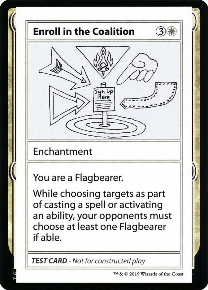 Magic the Gathering Card - Enroll in the Coalition - MTG Circle