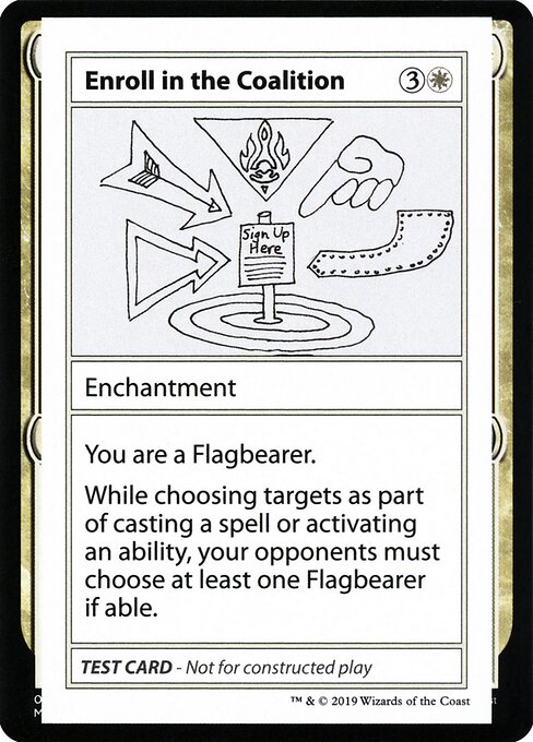 Magic the Gathering Card - Enroll in the Coalition - MTG Circle