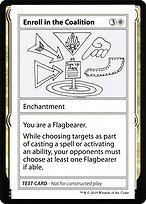 Magic the Gathering Card - Enroll in the Coalition - MTG Circle