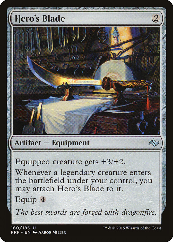 Magic the Gathering Card - Hero's Blade - MTG Circle