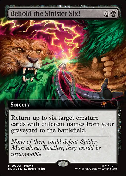 Magic the Gathering Card - Behold the Sinister Six! - MTG Circle