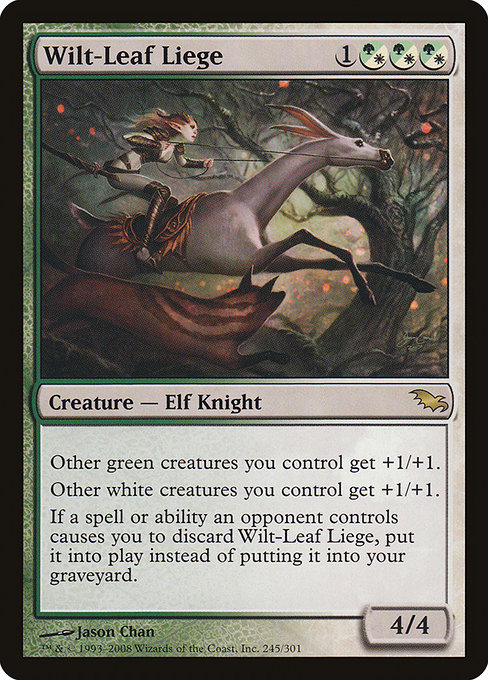 Magic the Gathering Card - Wilt-Leaf Liege - MTG Circle