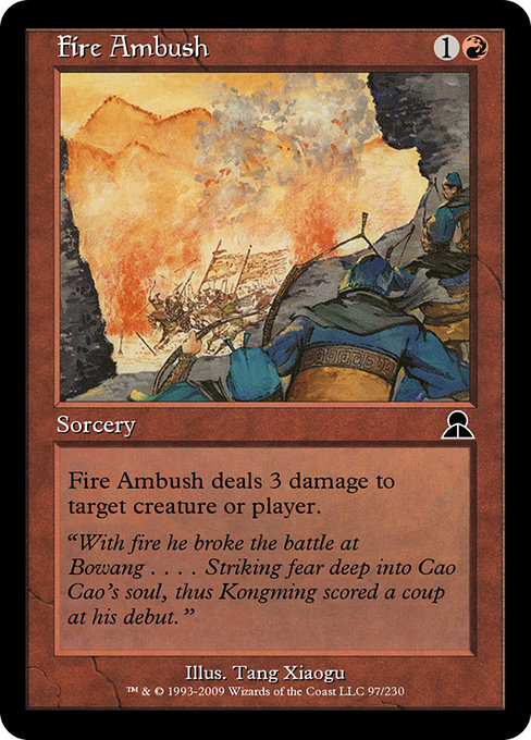 Magic the Gathering Card - Fire Ambush - MTG Circle